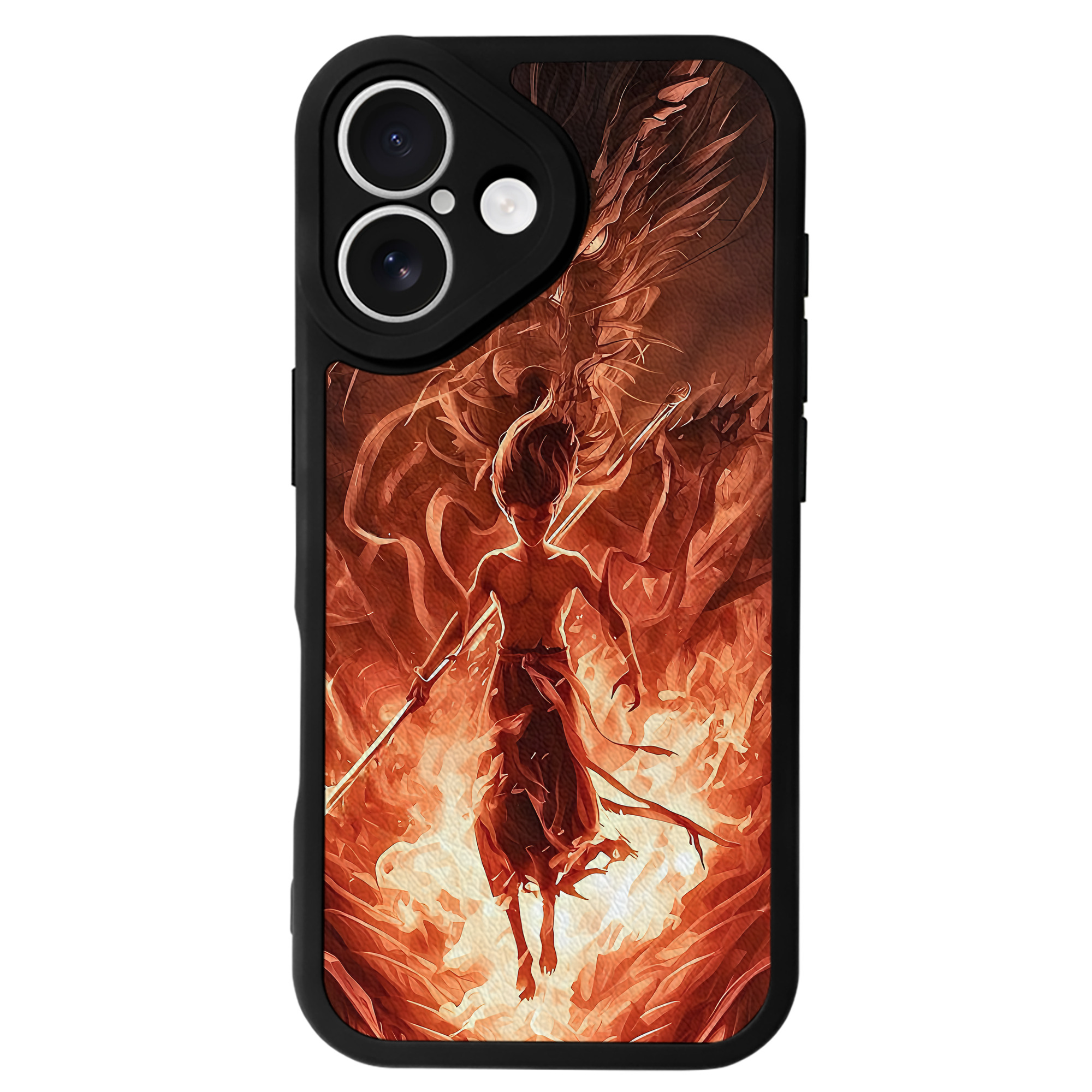 （画像用） Ne Zha 2 ナタ 魔童の大暴れ 【iPhone 16シリーズ対応】シリコンスマホケース（レザー調） 材質：シリコン